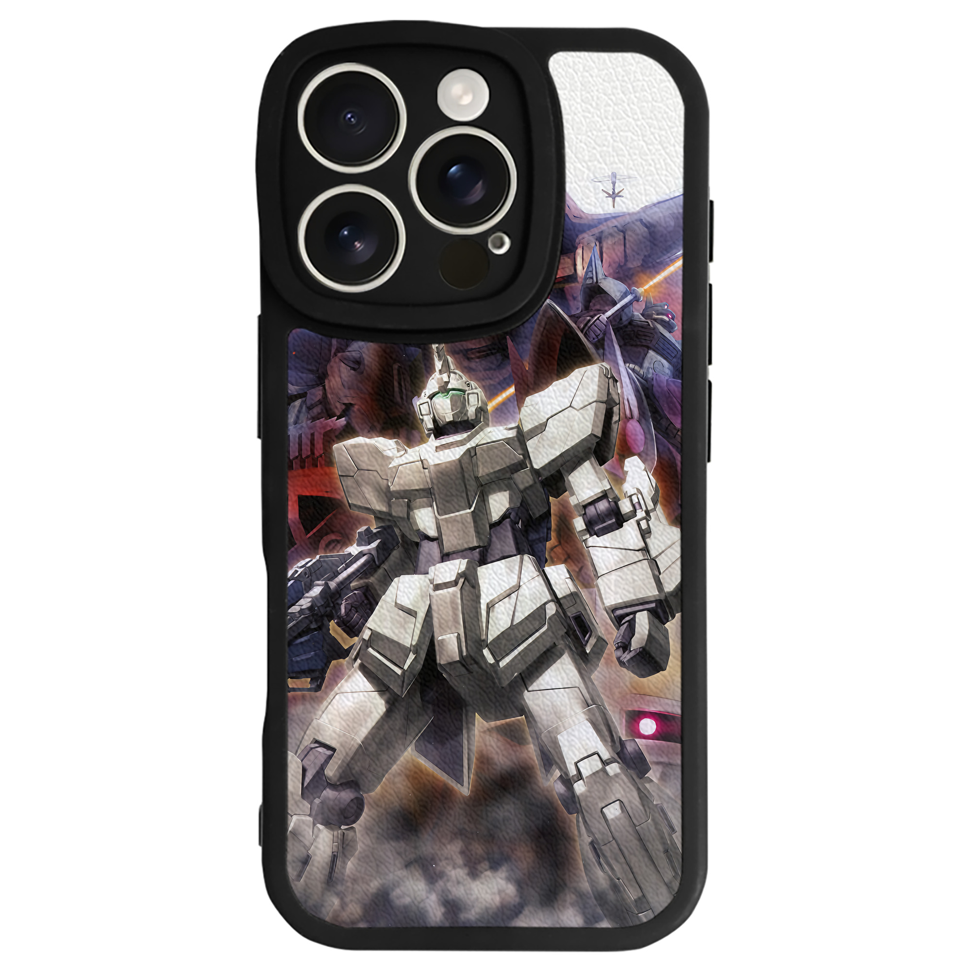 （画像用） 機動戦士ガンダム Mobile Suit Gundam 【iPhone 16シリーズ対応】シリコンスマホケース（レザー調） 材質：シリコン